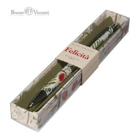 Golyóstoll Bruno Visconti 0,7mm kék, fém test, Felicita - réti virág   Golyóstoll Bruno Visconti 0,7mm kék, fém test, Felicita - réti virág