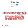 Golyóstoll Bruno Visconti 0,7mm kék, fém test, Dolce Vita - szívek