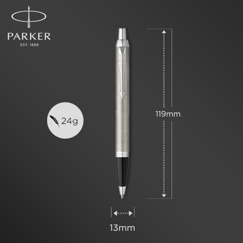Golyóstoll Parker Royal IM Essential rozsdamentes acél, ezüst klipsz 2143631