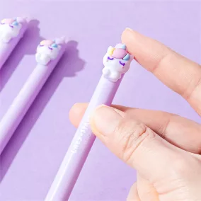   Zselés toll Lazy Stars 0,5 mm radírozható unikornis lila betéttel