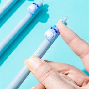   Zselés toll Lazy Stars 0,5 mm radírozható cica kék betéttel