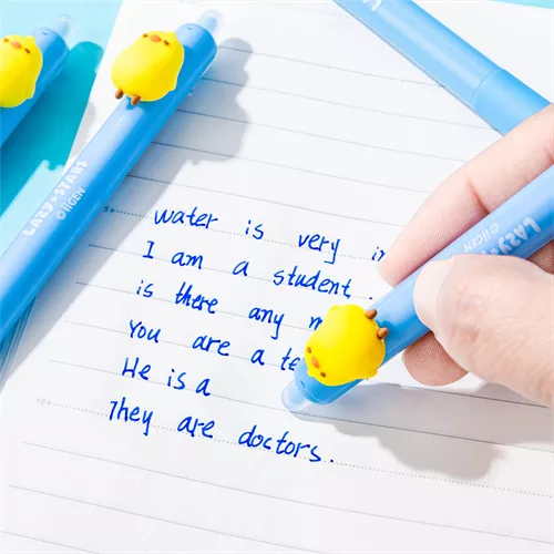 Zselés toll Lazy Stars 0,5 mm radírozható kacsa kék betéttel