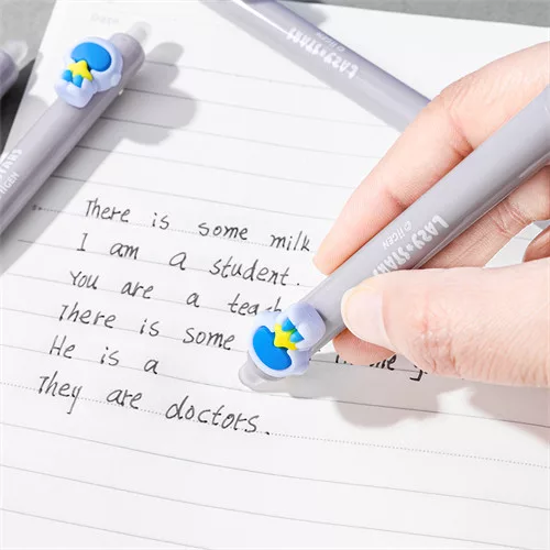 Zselés toll Lazy Stars 0,5 mm radírozható űrhajós fekete betéttel