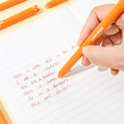 Zselés toll Lazy Stars kupakos 0,5 mm radírozható mosómaci piros betéttel