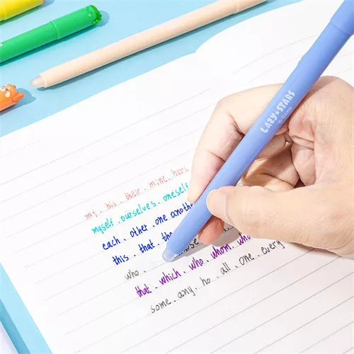 Zselés toll Lazy Stars kupakos 0,5 mm radírozható vegyes színek és minták 192 db/display