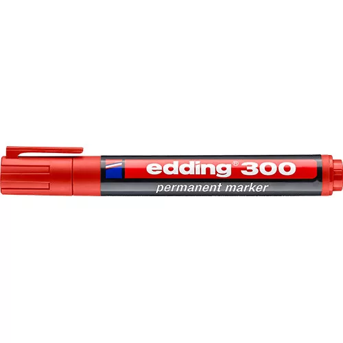 Marker Edding 300 permanent piros