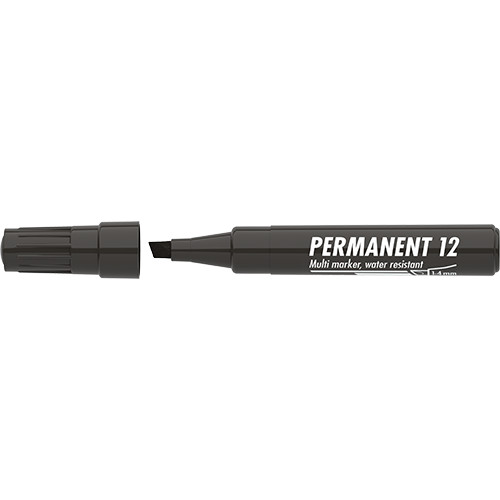 Marker Permanent 12 vágott fekete