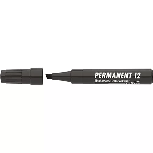 Marker Permanent 12 vágott fekete