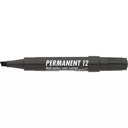 Marker Permanent 12 vágott fekete