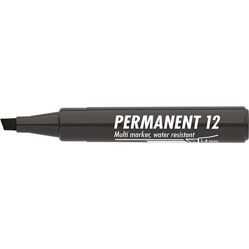 Marker Permanent 12 vágott fekete