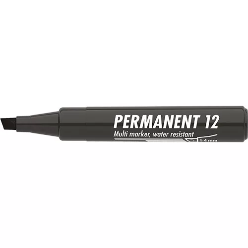 Marker Permanent 12 vágott fekete