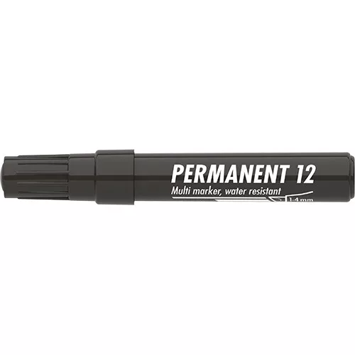 Marker Permanent 12 vágott fekete