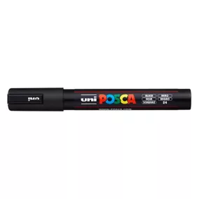 Marker Uni dekor Posca PC-5M fekete 1,8-2,5 mm