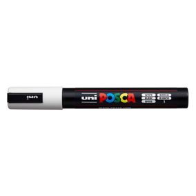 Marker Uni dekor Posca PC-5M Fehér 1,8-2,2 mm Marker Uni dekor Posca PC-5M Fehér 1,8-2,2 mm