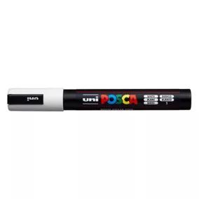 Marker Uni dekor Posca PC-5M fehér 1,8-2,5 mm