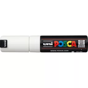 Marker Uni dekor Posca PC-8K Fehér  8 mm