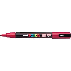Marker Uni dekor Posca PC-3M Sötét piros 0,9-1,3 mm Marker Uni dekor Posca PC-3M Sötét piros 0,9-1,3 mm