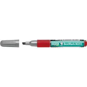 Marker Stanger M251 Soft Grip permanent vágott 1-4 mm piros Marker Stanger M251 Soft Grip permanent vágott 1-4 mm piros