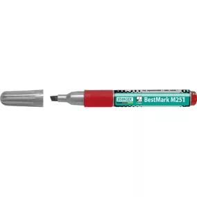 Marker Stanger M251 Soft Grip permanent vágott 1-4 mm piros