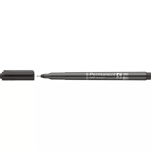 Marker Ico OHP permanent S fekete