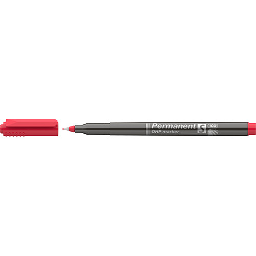 Marker Ico OHP permanent S piros