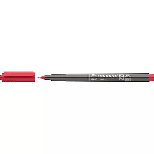Marker Ico OHP permanent S piros