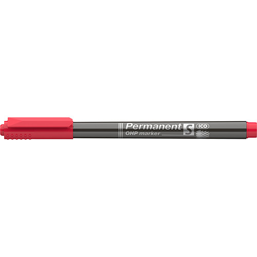 Marker Ico OHP permanent S piros