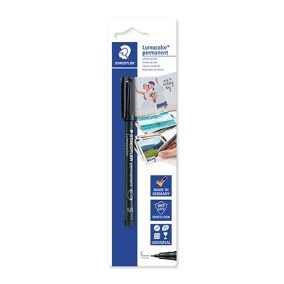 Marker Staedtler Lumocolor permanent S fekete fotócímkézés bliszteres   Marker Staedtler Lumocolor permanent S fekete fotócímkézés bliszteres