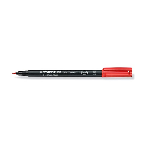 Marker Staedtler Lumocolor permanent S piros