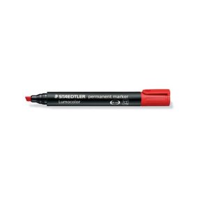 Marker Staedtler Lumocolor permanent vágott piros Marker Staedtler Lumocolor permanent vágott piros