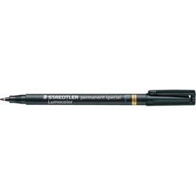 Marker Staedtler Lumocolor permanent F fekete speciális Marker Staedtler Lumocolor permanent F fekete speciális