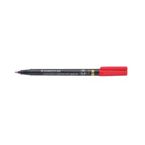 Marker Staedtler Lumocolor permanent F piros speciális Marker Staedtler Lumocolor permanent F piros speciális