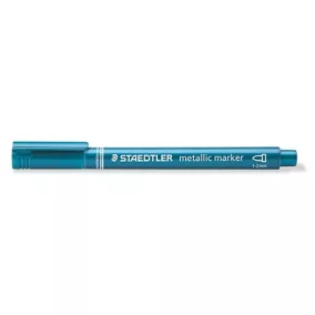 Marker Staedtler dekor 1-2 mm kerek hegyű metálkék