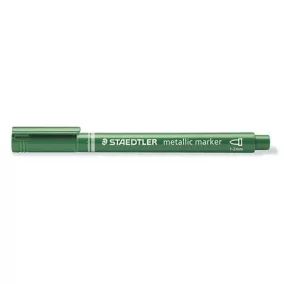 Marker Staedtler dekor 1-2 mm kerek hegyű metálzöld