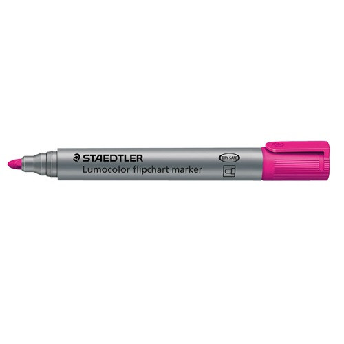 Táblamarker Staedtler Lumocolor flipchart kerek pink