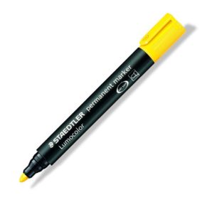 Marker Staedtler Lumocolor permanent kerek sárga Marker Staedtler Lumocolor permanent kerek sárga