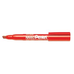 Marker Pentel NN60-B permanent vágott 3.9-5.8 mm piros Marker Pentel NN60-B permanent vágott 3.9-5.8 mm piros