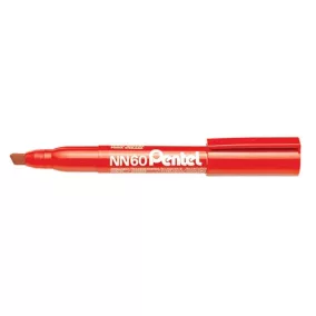 Marker Pentel NN60-B permanent vágott 3.9-5.8 mm piros