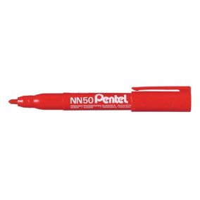 Marker Pentel NN50-B permanent kerek 5.0 mm piros Marker Pentel NN50-B permanent kerek 5.0 mm piros