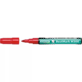 Táblamarker Stanger BM300 kerek 1-3 mm piros