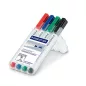   Táblamarker Staedtler Lumocolor Compact kerek 4 db-os klt. (piros, kék, zöld, fekete)
