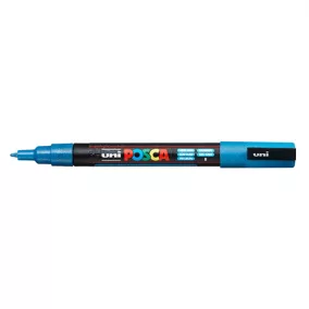   Marker Uni dekor Posca PC-3M csillámló világoskék 0,9-1,3 mm