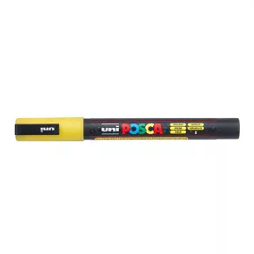 Marker Uni dekor Posca PC-3M csillámló sárga 0,9-1,3 mm
