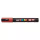 Marker Uni dekor Posca PC-5M rubint piros 1,8-2,5 mm