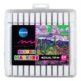 Marker Centrum Dual Tip 24 db-os klt.
