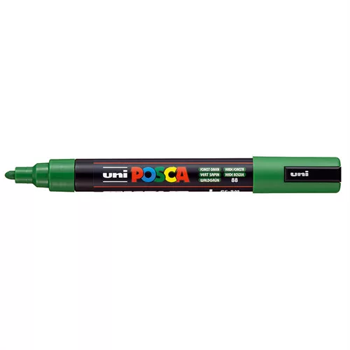 Marker Uni dekor Posca PC-5M erdőzöld 1,8-2,5 mm