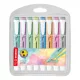 Szövegkiemelő Stabilo swing cool Pastel 8 db-os klt. (türkiz, lila, menta, lime, kék, narancs, málna, szürke)