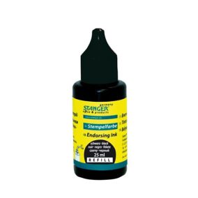Bélyegzőfesték Stanger 25 ml fekete Bélyegzőfesték Stanger 25 ml fekete