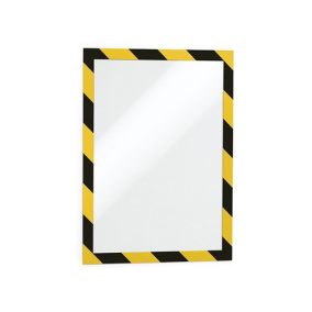 Információs tábla Durable Duraframe Security A/4 öntapadó hátlappal és mágneses kerettel  sárga-fek   Információs tábla Durable Duraframe Security A/4 öntapadó hátlappal és mágneses kerettel  sárga-fek