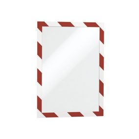 Információs tábla Durable Duraframe Security A/4 öntapadó hátlappal és mágneses kerettel  piros-feh   Információs tábla Durable Duraframe Security A/4 öntapadó hátlappal és mágneses kerettel  piros-feh